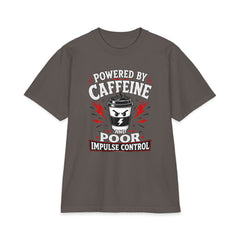 Powered by Caffeine and Poor Impulse Control - Premium Shakawear T-Shirt
